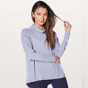 Lululemon See You in Savasana Long Sleeve Size 6 Heathered Misty Moon
